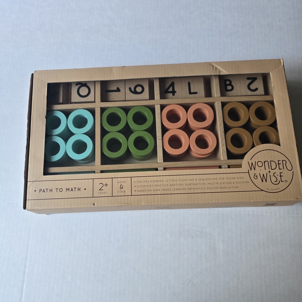 Wonder & Wise The Path to Math Wooden Counting Set